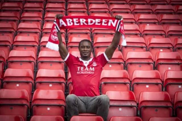 Aberdeen signing Calvin Zola said it was an easy decision to come to Pittodrie. Picture: Newsline Scotland