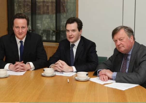 Ken Clarke (right) lost out on the Tory leadership by refusing to denounce European economic union. Picture: Getty