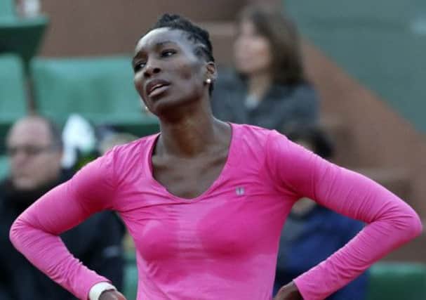 Fivetimes champion Venus Williams will miss Wimbledon for the first time since her 1997 debut due to a lower back injury. Picture: AP
