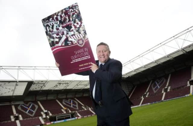 As recently as November last year, John Robertson was an ambassador for Hearts who encouraged fans to buy shares. Picture: SNS