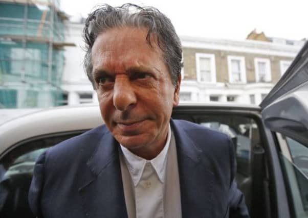 Charles Saatchi received a caution after voluntarily attending a police station in London. Picture: Reuters