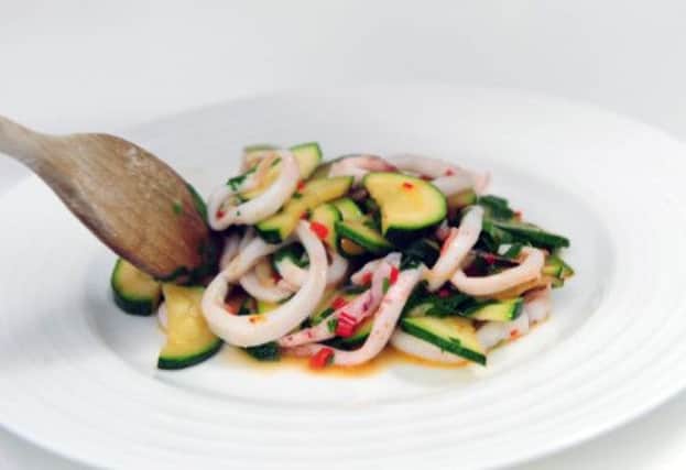 Chilli and courgette squid. Picture: Ian Rutherford