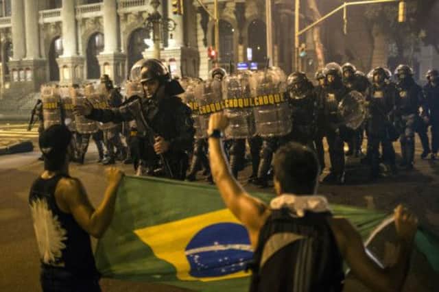 Unrest continues across Brazil as the country hosts the Confederations Cup football tournament. Picture: AP