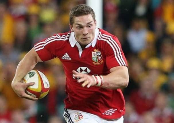 George North of the Lions breaks free to score a try. Picture: Getty