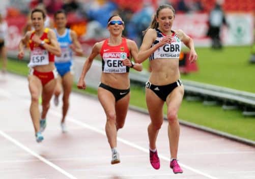 Britain's Emelia Gorecka was second in the women's 5,000m at the European Team Championships in Gateshead. Picture: AP