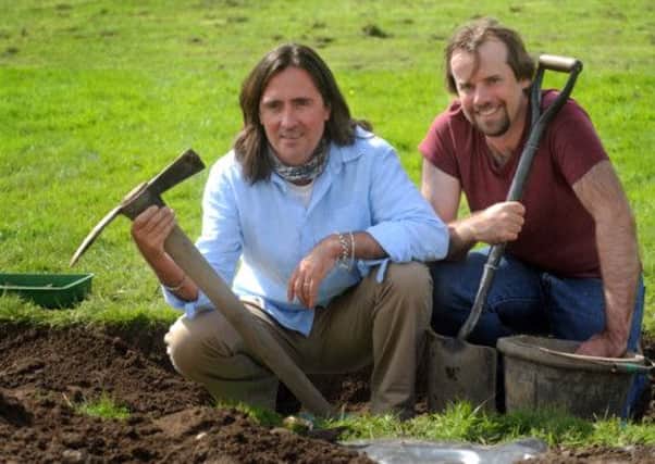 Neil Oliver and Dr Tony Pollard will present the BBC show. Picture: Jane Barlow