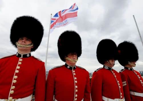 Members of the Scots and Coldstream Guards at Westminster. Picture: PA