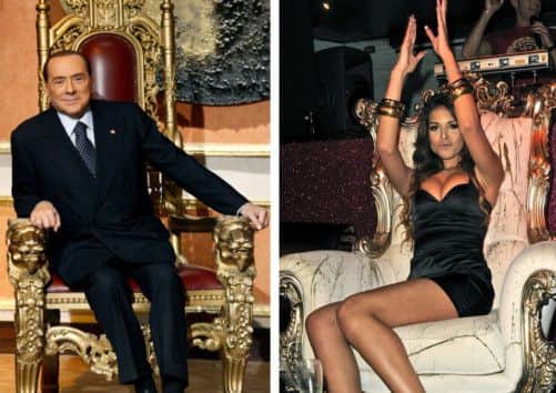 Silvio Berlusconi and Karima El Mahroug. Picture: Getty