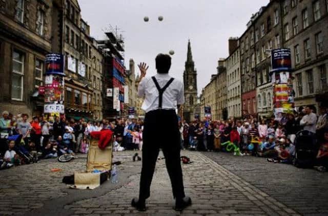 We're only a month away from this year's Edinburgh festivals, when the city becomes the cultural capital of the world. Picture: TSPL