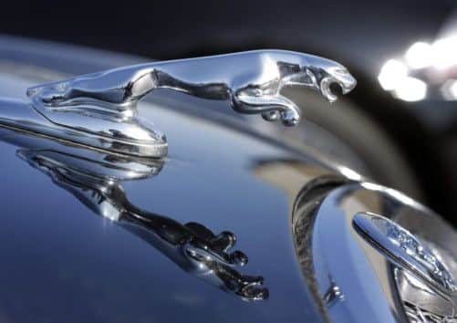 A Jaguar hood ornament sits on a Jaguar vehicle. Picture: Getty