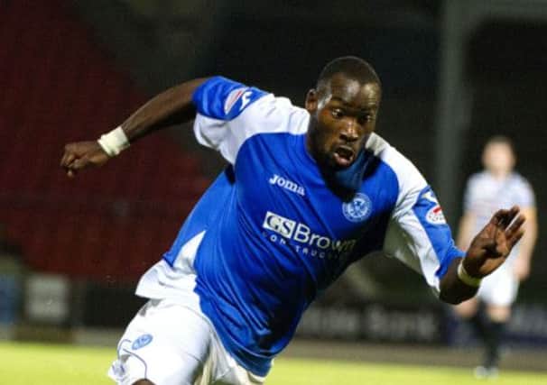 Gregory Tade in action for St Johnstone. Picture: SNS