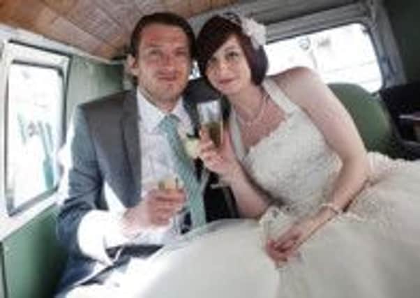 Jeremy Forrest pictured with his wife Emily on their wedding day in 2011. Picture: Contributed