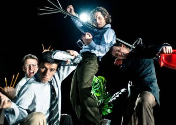 Lars Gregersen, Didier Oberle and Joen Hojerslev in action in Blam! Picture: complimentary
