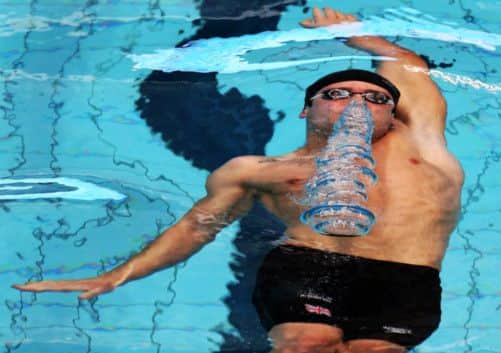 Liam Tancock takes part in the Mens Open 100m Backstroke during the British Gas Swimming Championships. Picture: PA