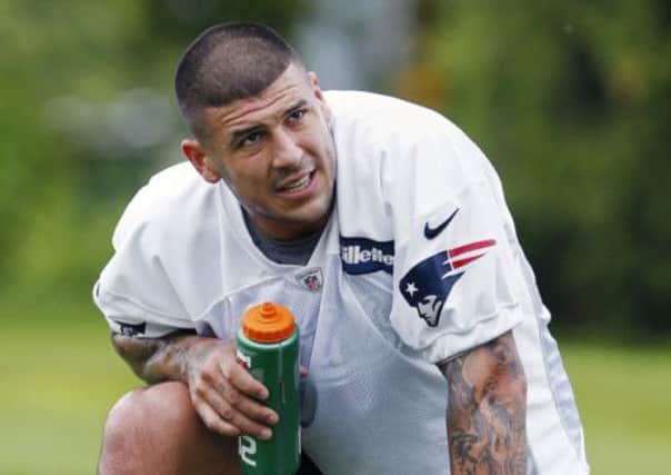 File photo of former Patriots tight-end Aaron Hernandez. Picture: AP