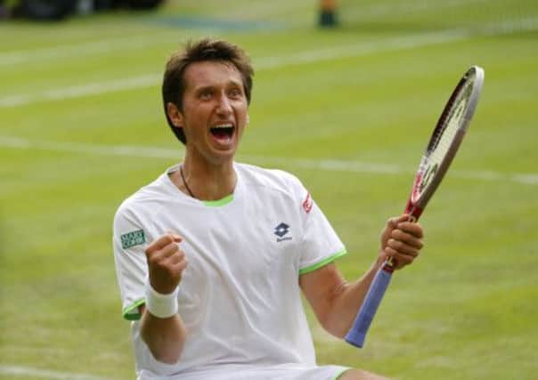 Sergiy Stakhovsky stunned the world with his defeat of Roger Federer. Picture: AP