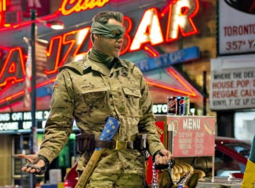 Jim Carrey as Colonel Stars and Stripes in Kick-Ass 2. Picture: AP