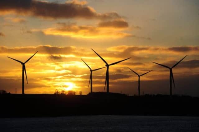 Wind farms are a common sight across Scotland. Picture: Ian Rutherford