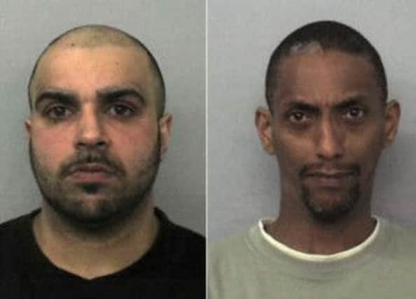 Assad Hussain and Mohammed Karrar, two of the seven men sentenced for their roles in the ring. Picture: PA