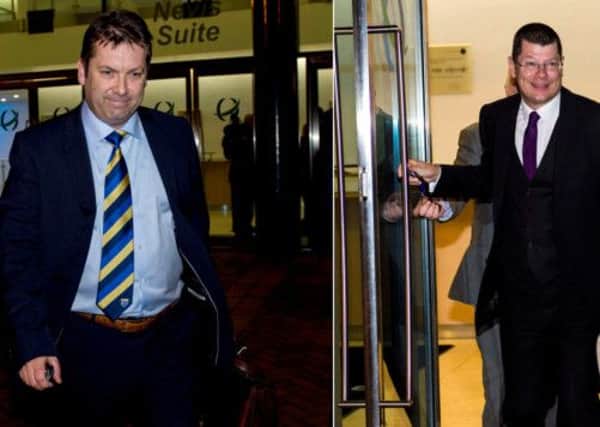 David Longmuir (left) and Neil Doncaster will go head to head for the new SPFL job. Picture: SNS