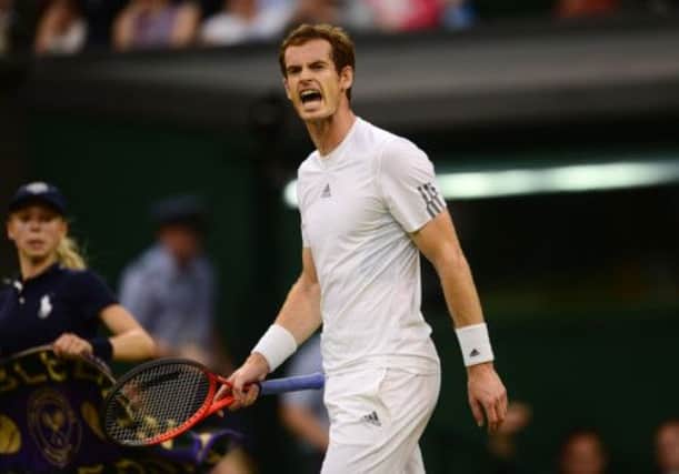 Andy Murray during his winning performance. Picture: PA