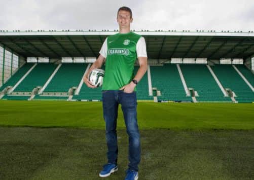 Hibernian signing Owain Tudur Jones. Picture: SNS
