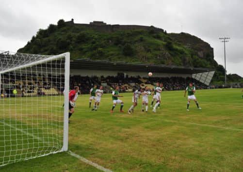 Dumbarton Rock provides a dramatic backdrop. Picture: Robert Perry