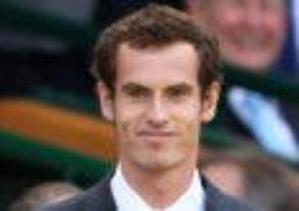Andy Murray in the stands at Wimbledon. Picture: PA