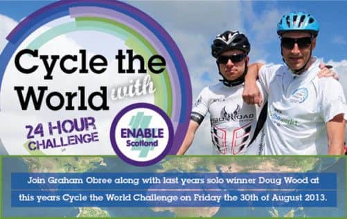Graham Obree's charity cycle ride. Picture: Enable.org.uk