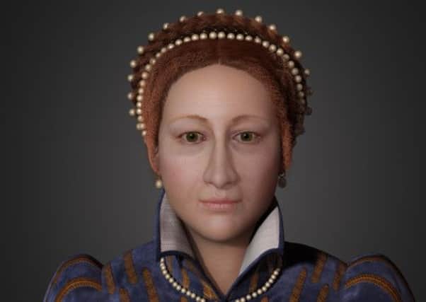 The University of Dundee's computer generated image of the face of Mary, Queen of Scots. Picture: PA