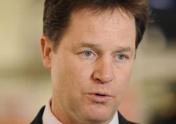 Lib Dem leader and deputy Prime Minister Nick Clegg. Picture: PA