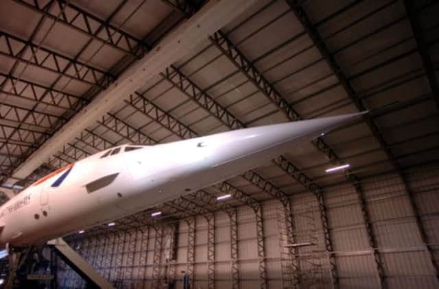A Concorde aircraft housed in one of the decaying World War II shelters at the National Museum of Flight in East Fortune. Picture: Contributed