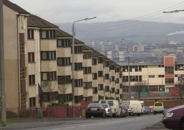 Flats like those in Castlemilk, Glasgow have come to symbolize social housing for many. Picture: TSPL
