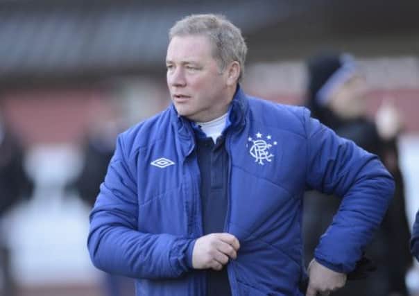 Rangers manager Ally McCoist. Picture: Phil Wilkinson