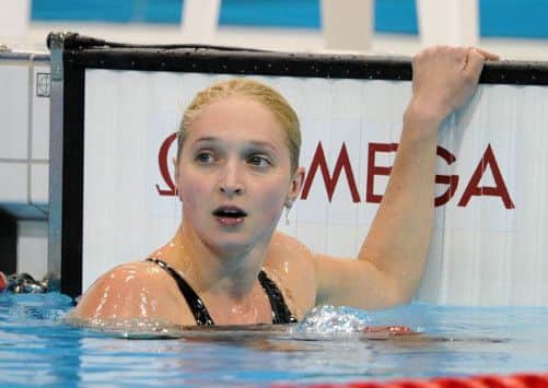 Caitlin McClatchey at the London 2012 Olympics. Picture: Ian Rutherford