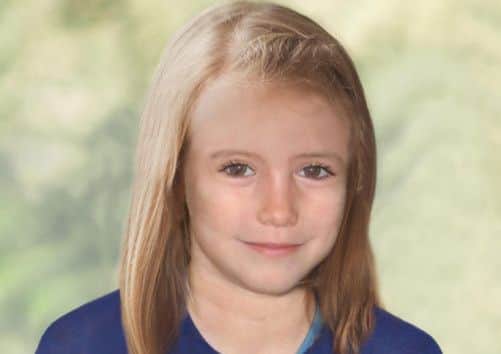 A composite image of how Madeleine would look aged nine. Picture: AP