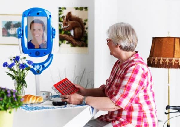 The Giraff robot at work. Picture: Giraff.org