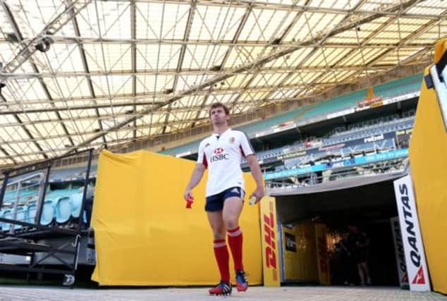 Leigh Halfpenny during the kicking session at the ANZ Stadium, Sydney in Australia. Picture: PA