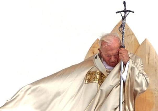 John Paul II  was pope for 27 years  from 1978 until his death in 2005. Picture: Getty