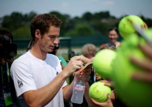 Vital signs: Andy Murray's form in recent grand slams will give his fans plenty of optimism today. Picture: Getty