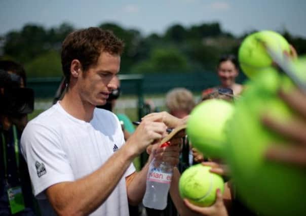 Vital signs: Andy Murray's form in recent grand slams will give his fans plenty of optimism today. Picture: Getty