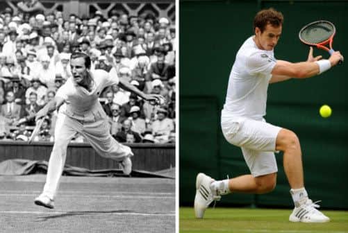 David Perry believes his father Fred, left, would have been proud to see Murray win. Picture: PA