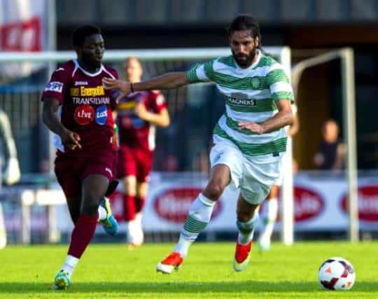 Celtic's Georgios Samaras (right) was on the score sheet. Picture: SNS