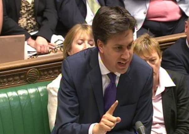 Ed Miliband speaks at Prime Minister's Questions. Picture: PA