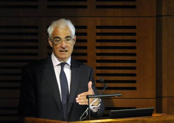 Former Chancellor Alistair Darling. Picture: Julie Bull