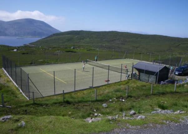 The court at Bunabhainneadar. Picture: Mike Briggs