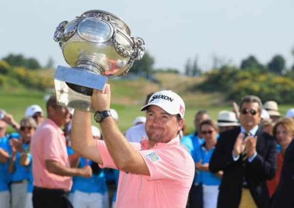 Graeme McDowell, pictured with the French Open trophy, has apologised for disparaging the Scottish Open. Picture: Getty
