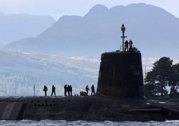 Faslane is home to the UK's submarine-based nuclear weapons. Picture: Getty