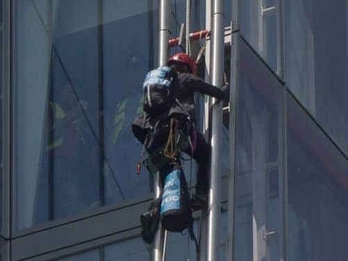 Climbing the Shard. Picture: Reuters