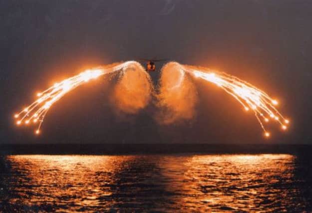 Petty Officer Weir's image of a Lynx test firing. Picture: PA/PO Weir